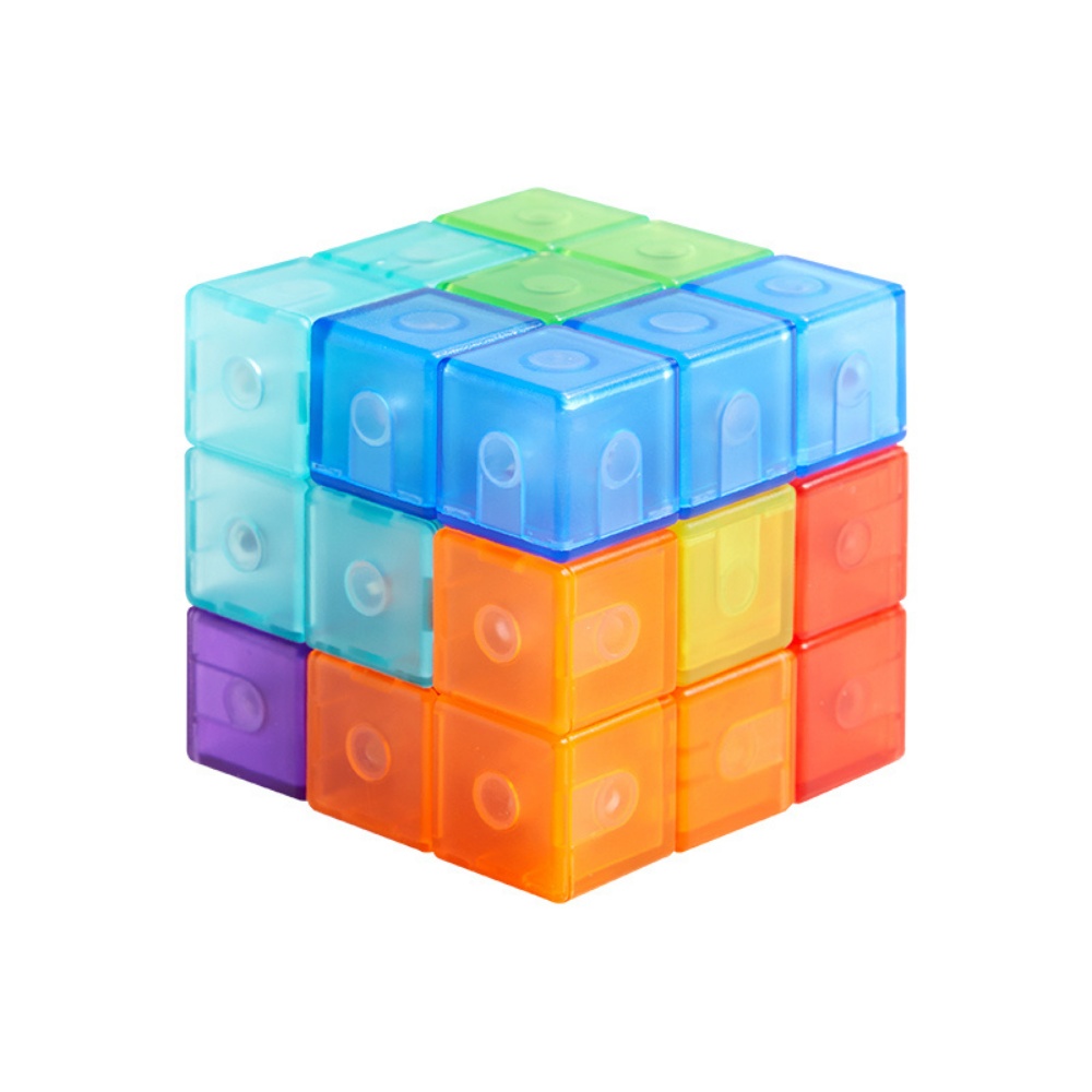 Mideer - Magnetic Cube Building Blocks - Kids Geometry Game 54 Activity Cards - Image 2