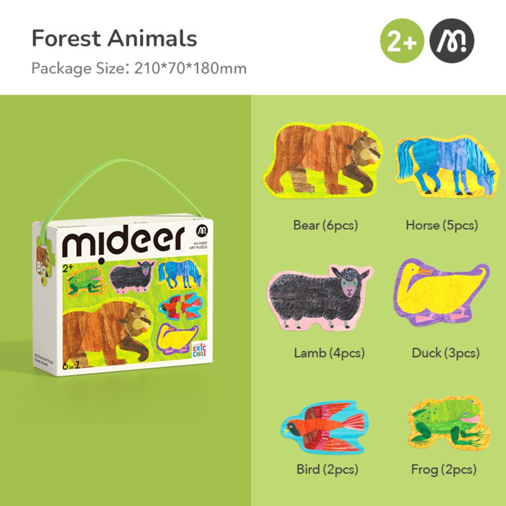 Mideer - My First Jigsaw Puzzle for Kids - Forest Animals - Image 2