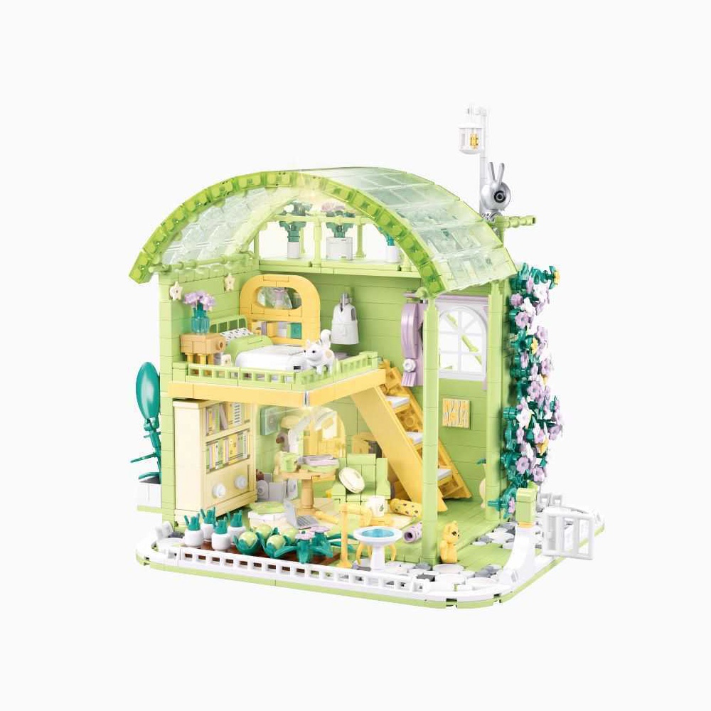 Sluban Building Set: Pleyerid - Spring Cottage With USB Light - Image 3