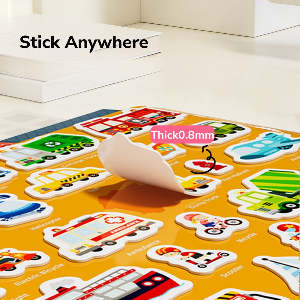 Mideer - Reusable Jelly Sticker Set: Incredible Aquarium - Early Learning Activity - Image 3