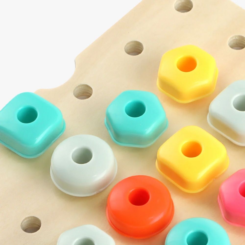 TopBright - Fine Motor Skills Set - Lacing Stacking Peg Activity for Kids - Image 6