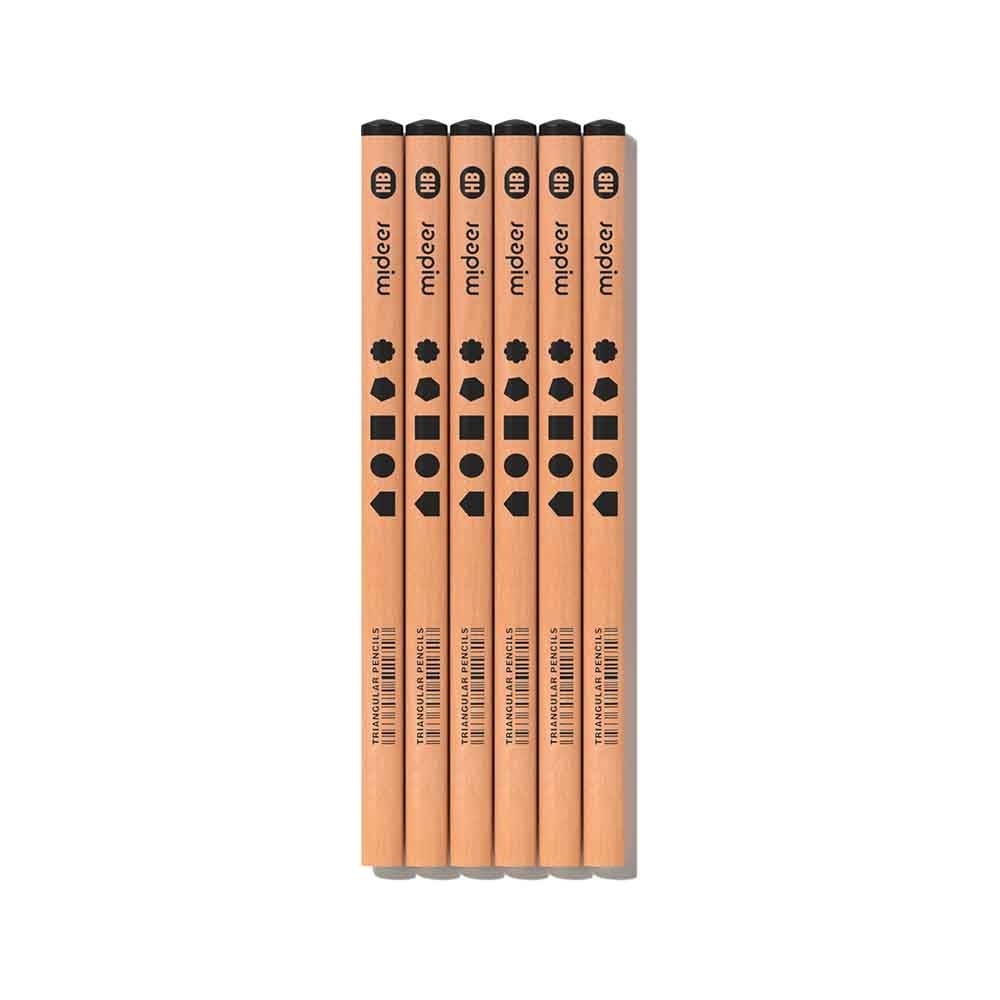 Mideer - Triangular HB Pencils 18-Pack - Correct Pencil Grip for for Early Writing - Image 5