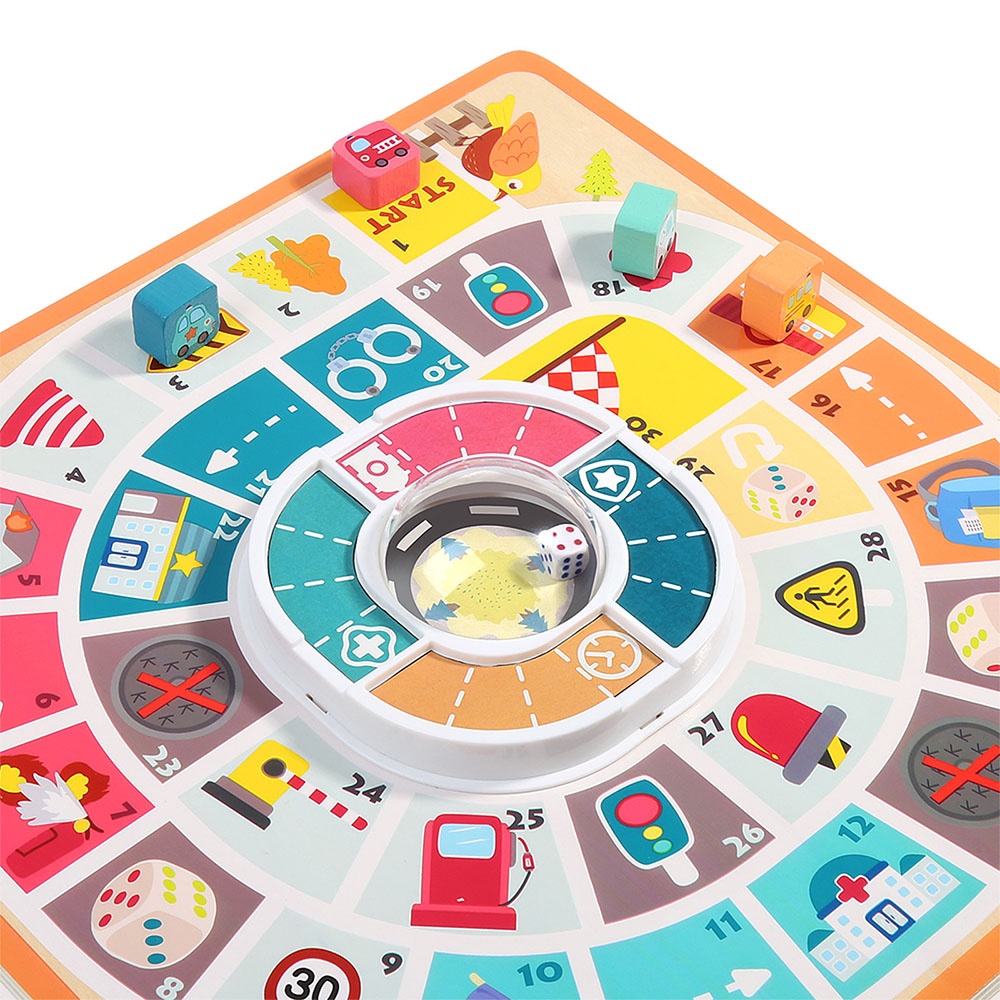 TopBright - Wooden Ludo Board Game - Classic Family Strategy Game for Kids - Image 2