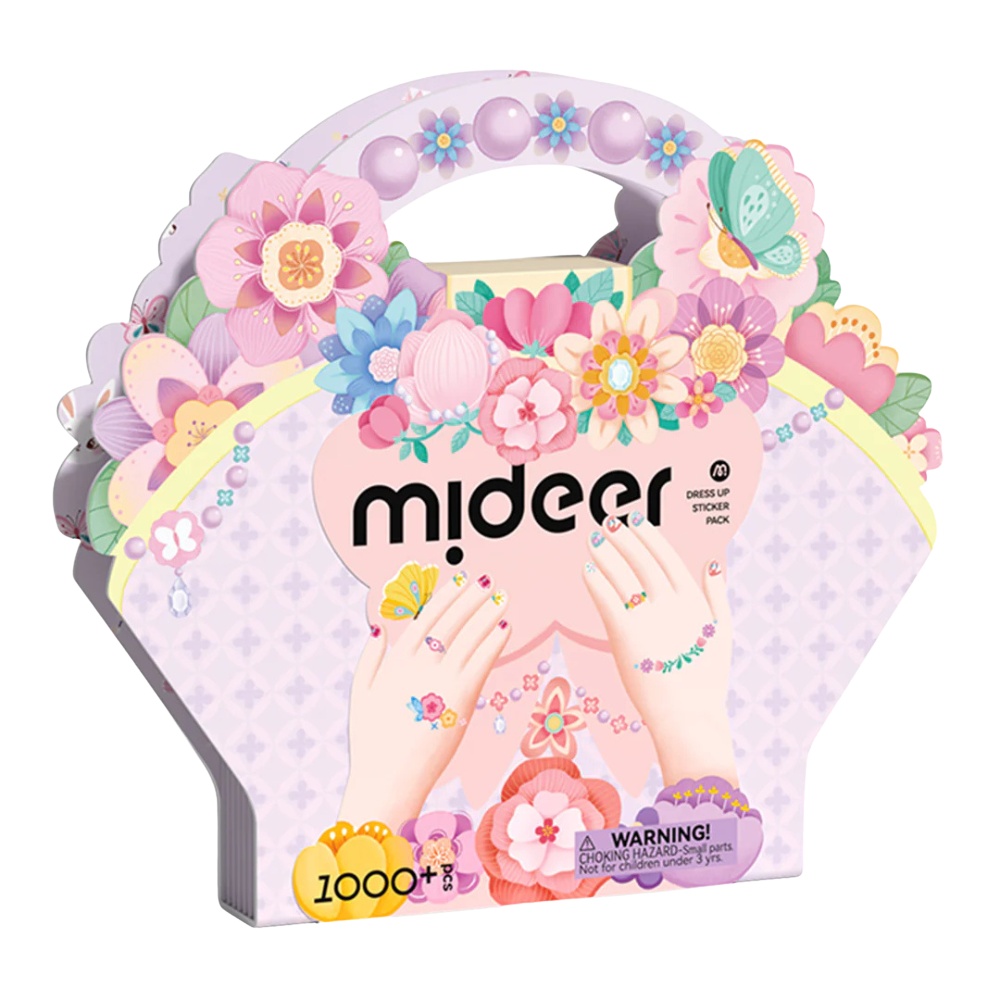 Mideer - Nail, Temporary Tattoo & Gem Sticker Pack - Garden Fairy - 1000pcs