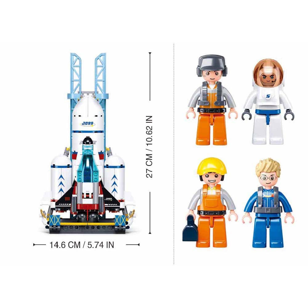 Sluban Building Set: Space - Dream Launch Center - 424pcs - Image 5