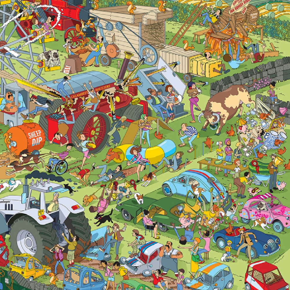 Gibsons - Jokesaws: Country Show Chaos - 1000 Piece Jigsaw Puzzle - Image 3