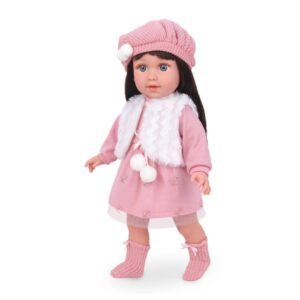 Fashion Doll - Nina - Dress, Beanie & Shoes - 40cm-**