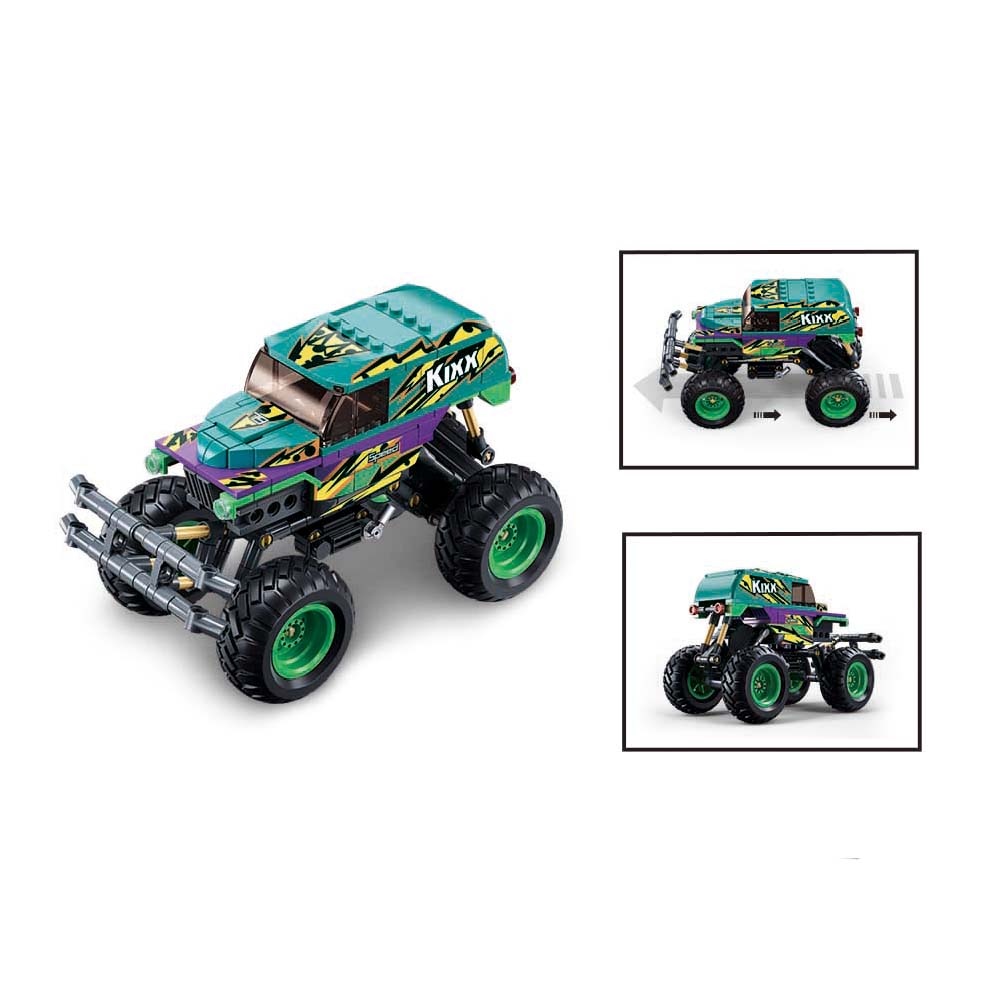Sluban Building Set: Pull Back PowerBricks - Off Road Vehicle - 252pcs - Image 4