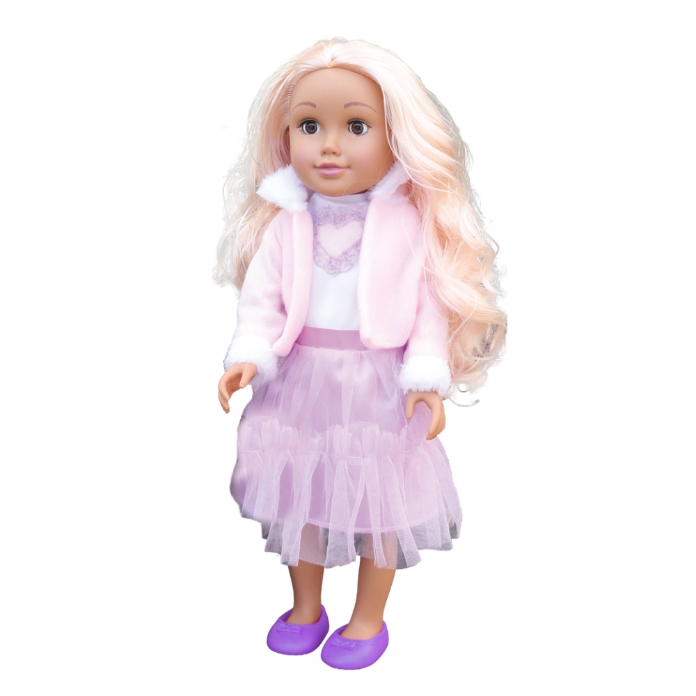 Fashion Doll - Blonde Hair, Skirt & Ballerina Flats - 46cm - Image 2
