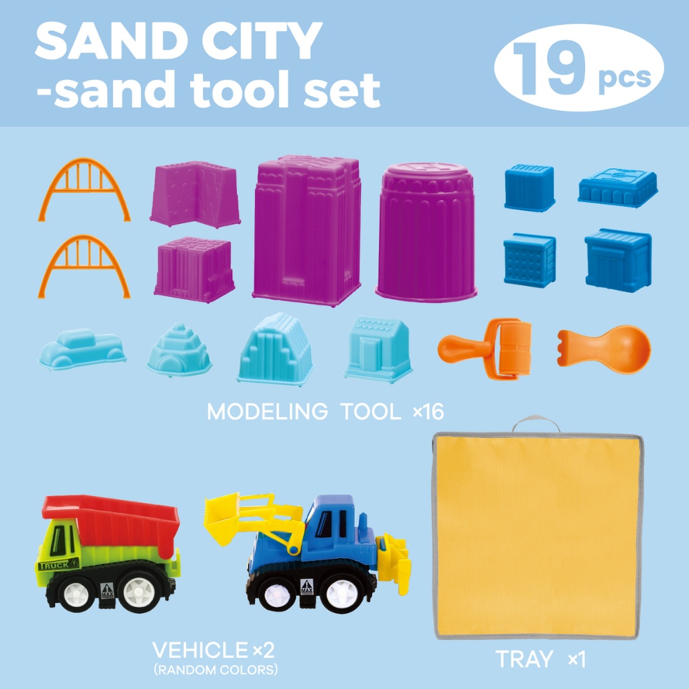 Jar Meló - Kinetic Sand Tools Set - 19-Piece City Building Kit - Image 2