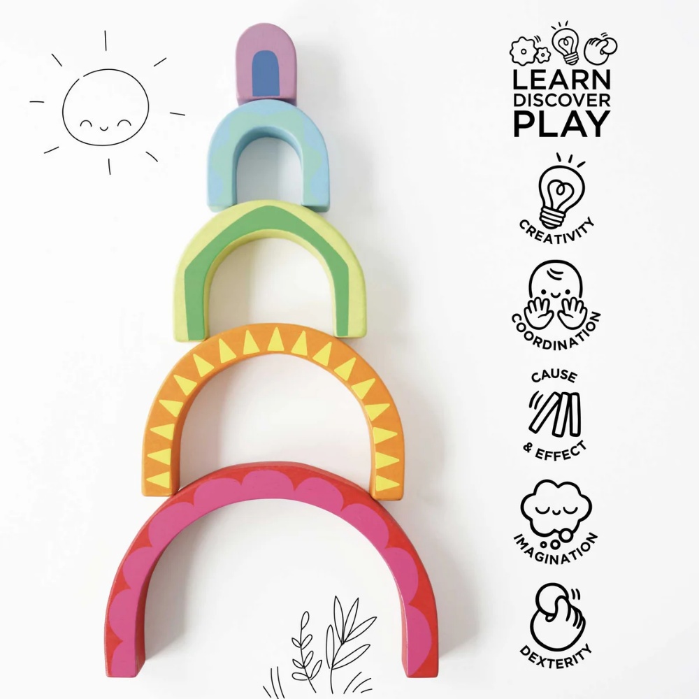 Le Toy Van - Rainbow Tunnel Toy - Image 6