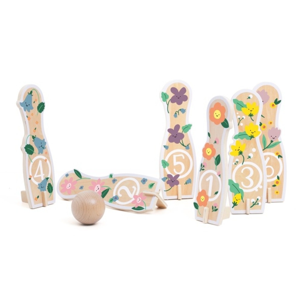 Classic World - Flower Bowling - Wooden Game - 14pcs - Image 8
