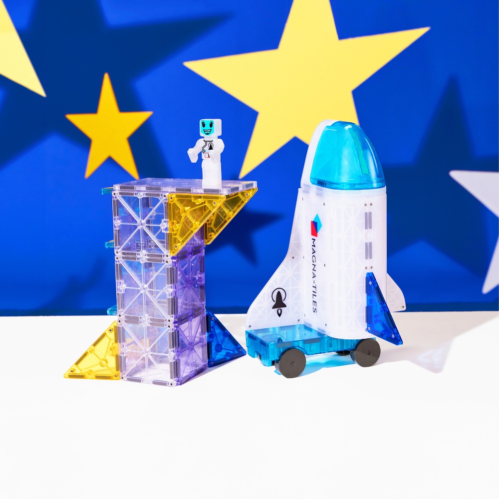 Magna-Tiles - Magnetic Construction Set - MagneticSpace - 32pcs - Image 4