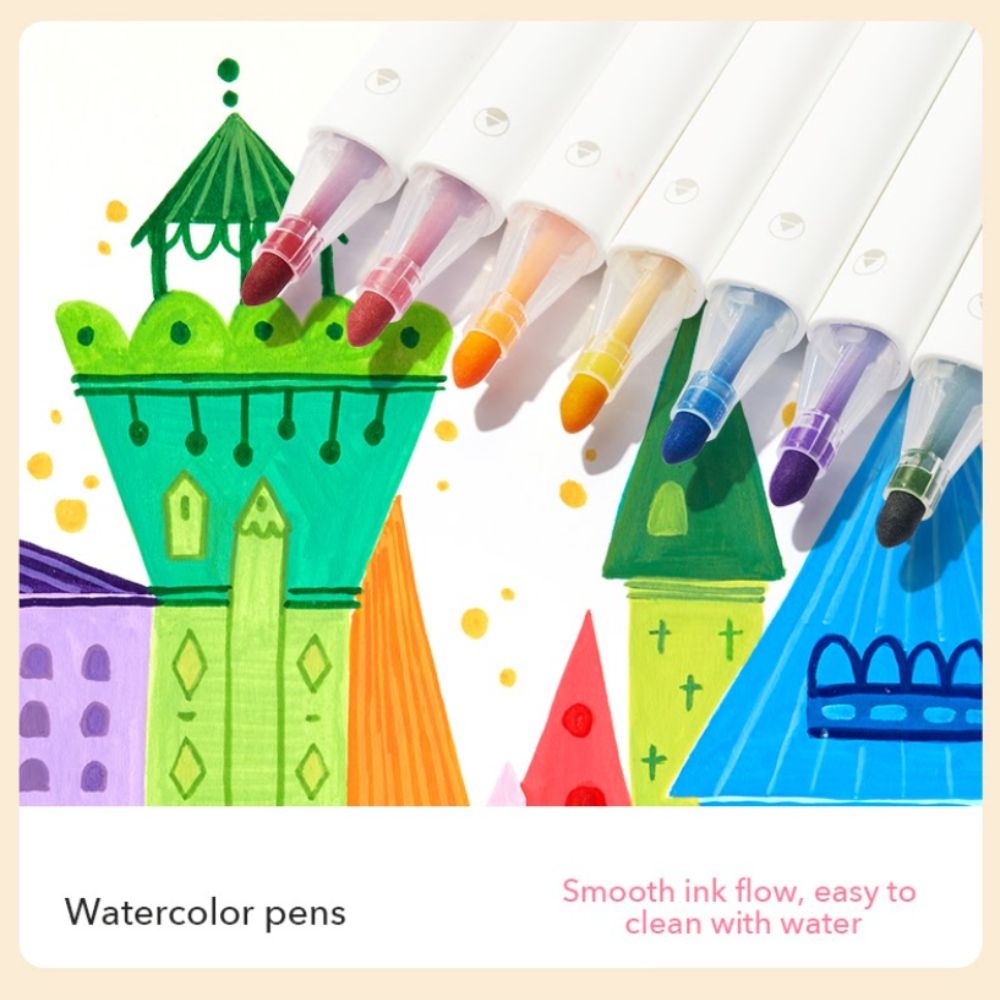 Mideer - Kids Drawing Art Set with Carry-on Bag - Pink - 75pcs - Image 9