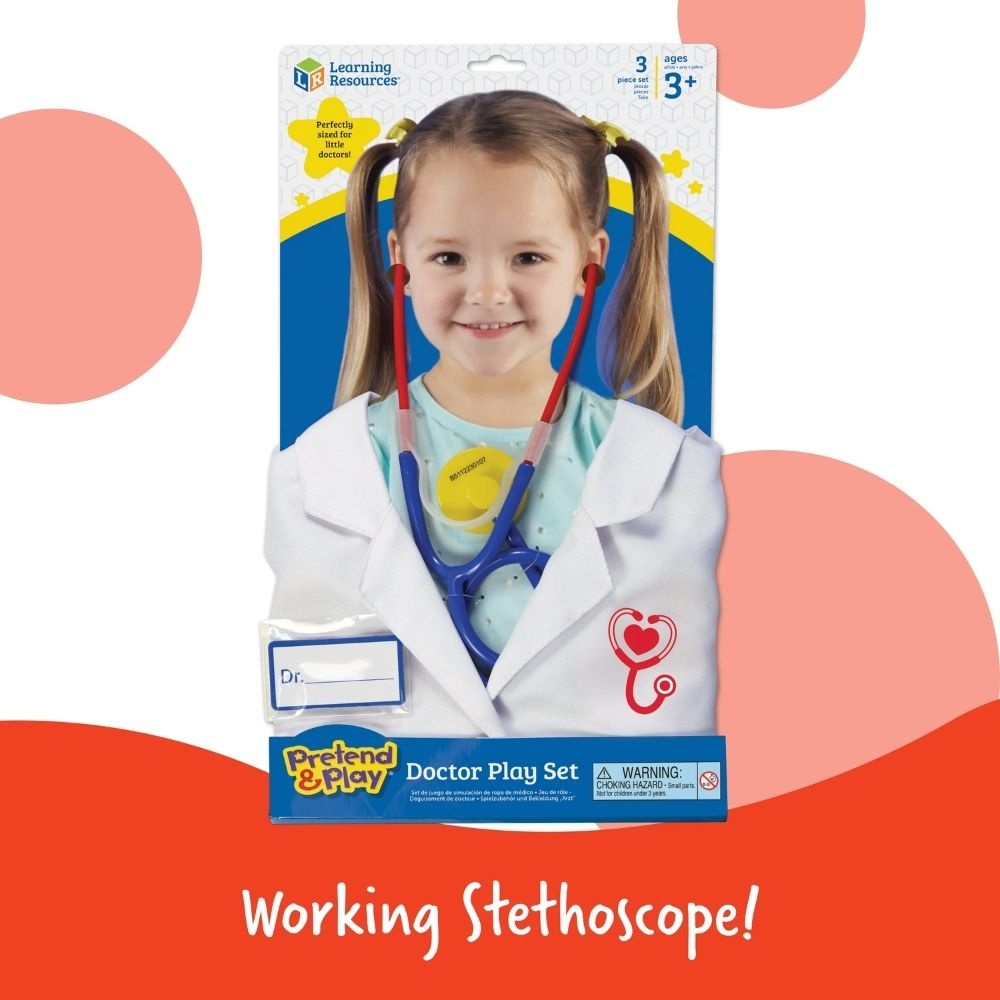 Learning Resources Pretend & Play® Doctor Costume Set & Tools - Image 4