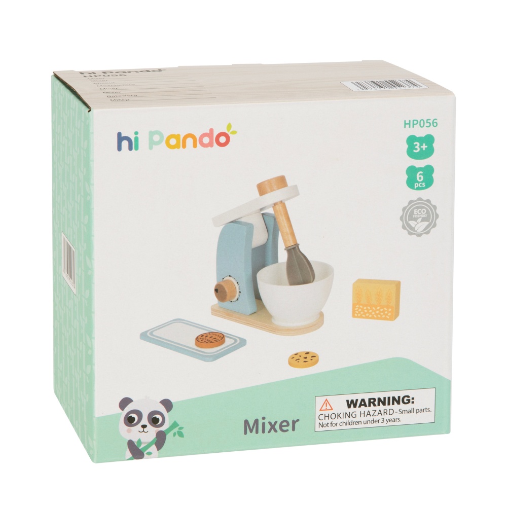 hi Pando - Pretend & Play - Wooden Baking Mixer Set - 6pcs - Image 6