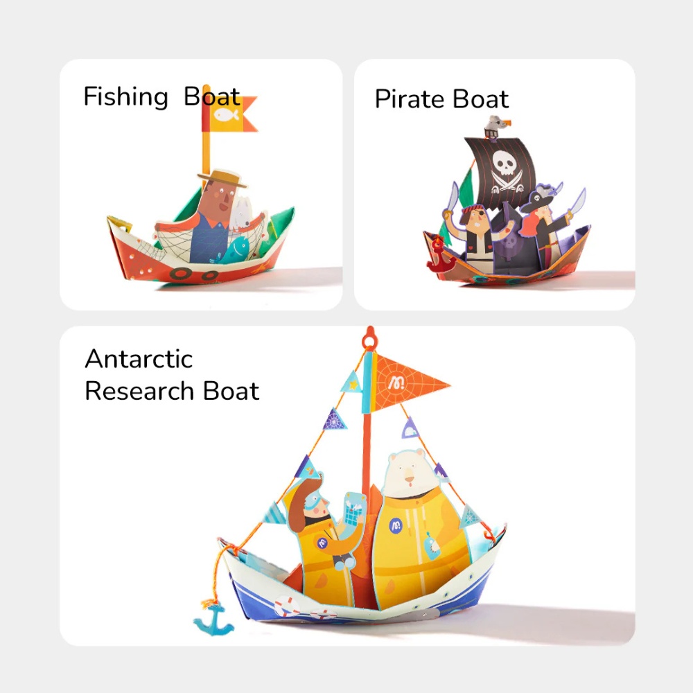 Mideer - Origami Paper Craft Kit: Nautical Explorer - Image 4