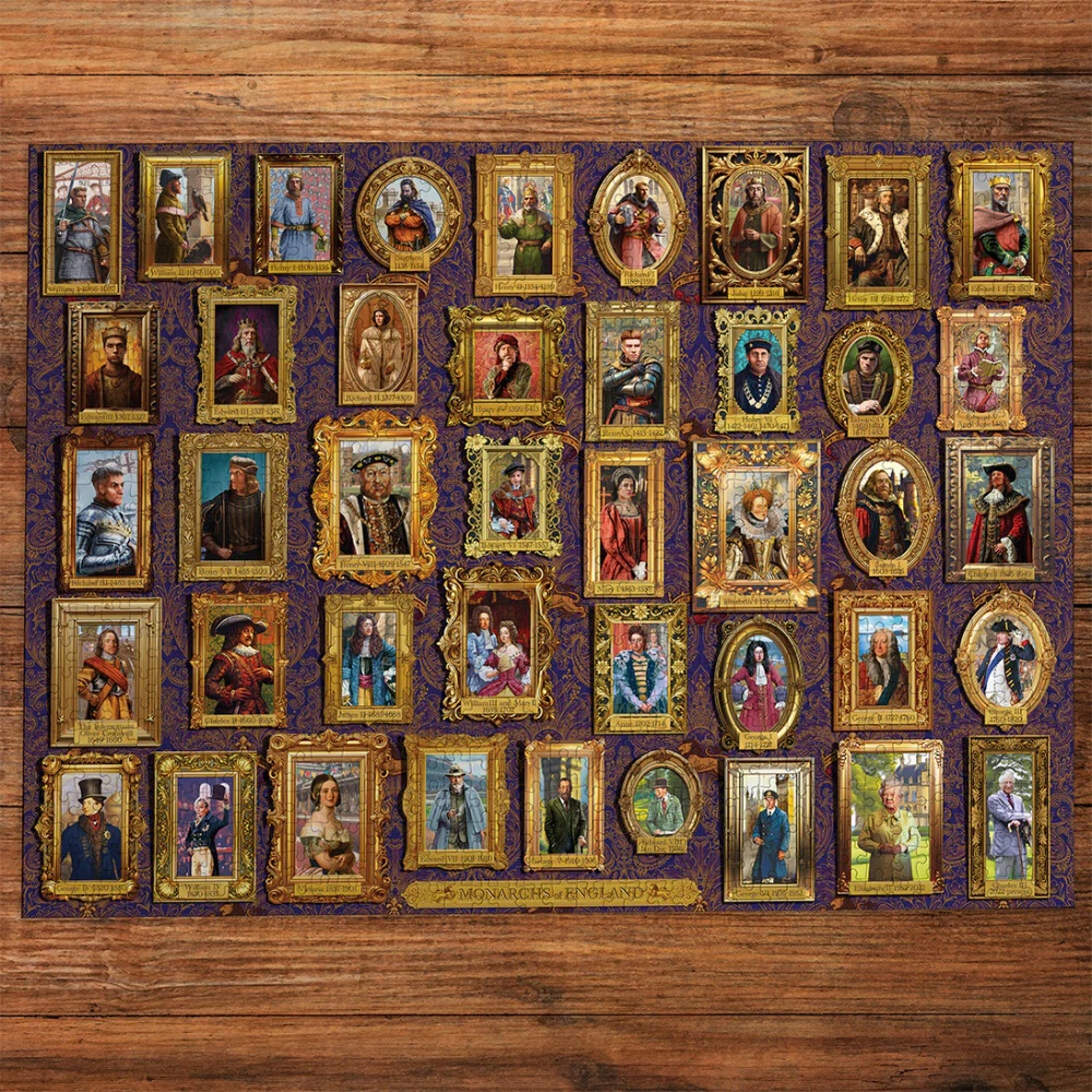 Gibsons - Monarchs of England - 1000 Piece Jigsaw Puzzle - Image 3
