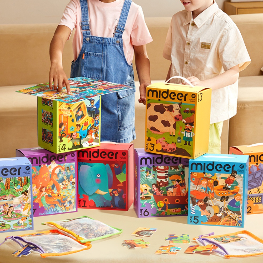 Mideer - Level Up Jigsaw Puzzle for Kids - 3-in-1 - Level 3 Busy Rescue Team - Image 3