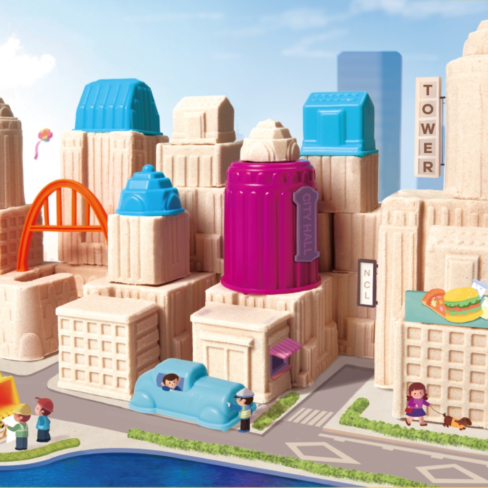 Jar Meló - Kinetic Sand Tools Set - 19-Piece City Building Kit - Image 5