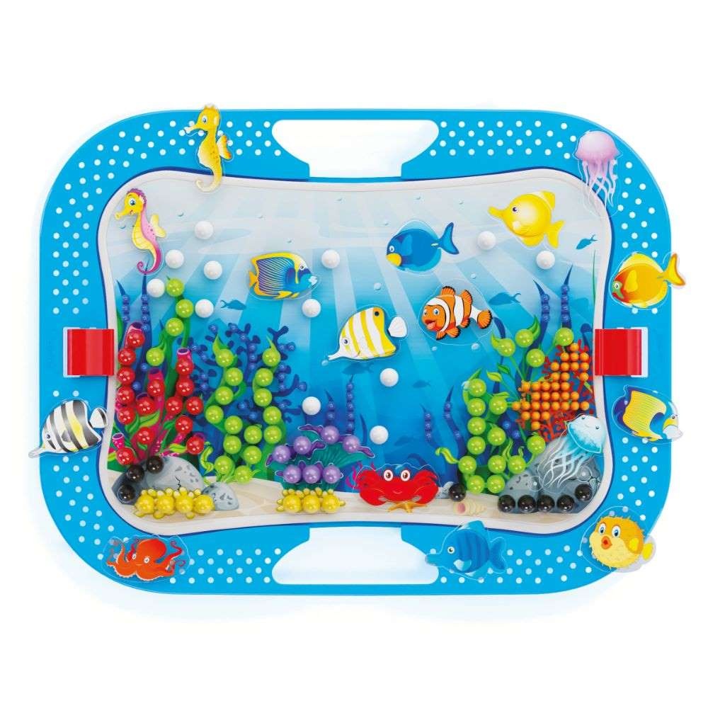 Quercetti - Fun Ocean & Pegs - Sea-Themed Peg Board Activity for Toddlers - Image 4