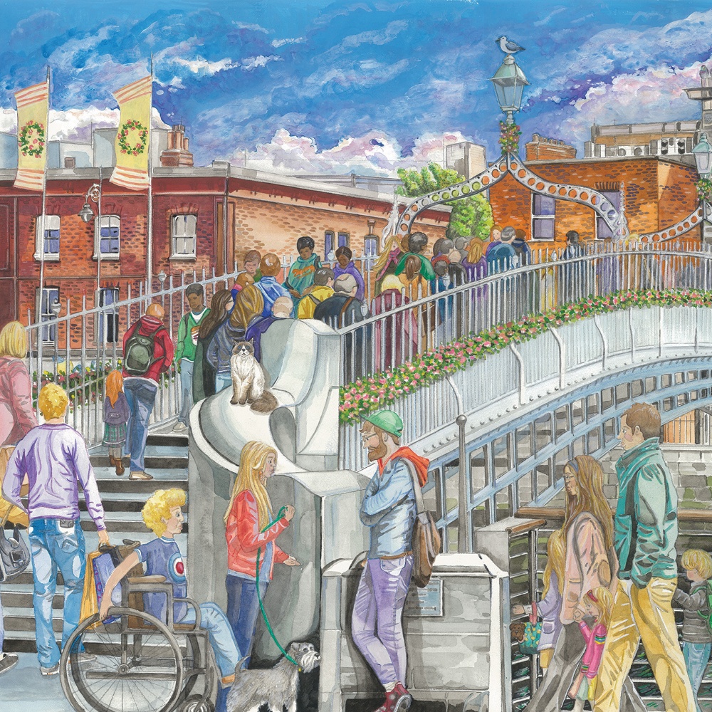Gibsons - Ha'penny Bridge - 1000 Piece Jigsaw Puzzle - Image 3