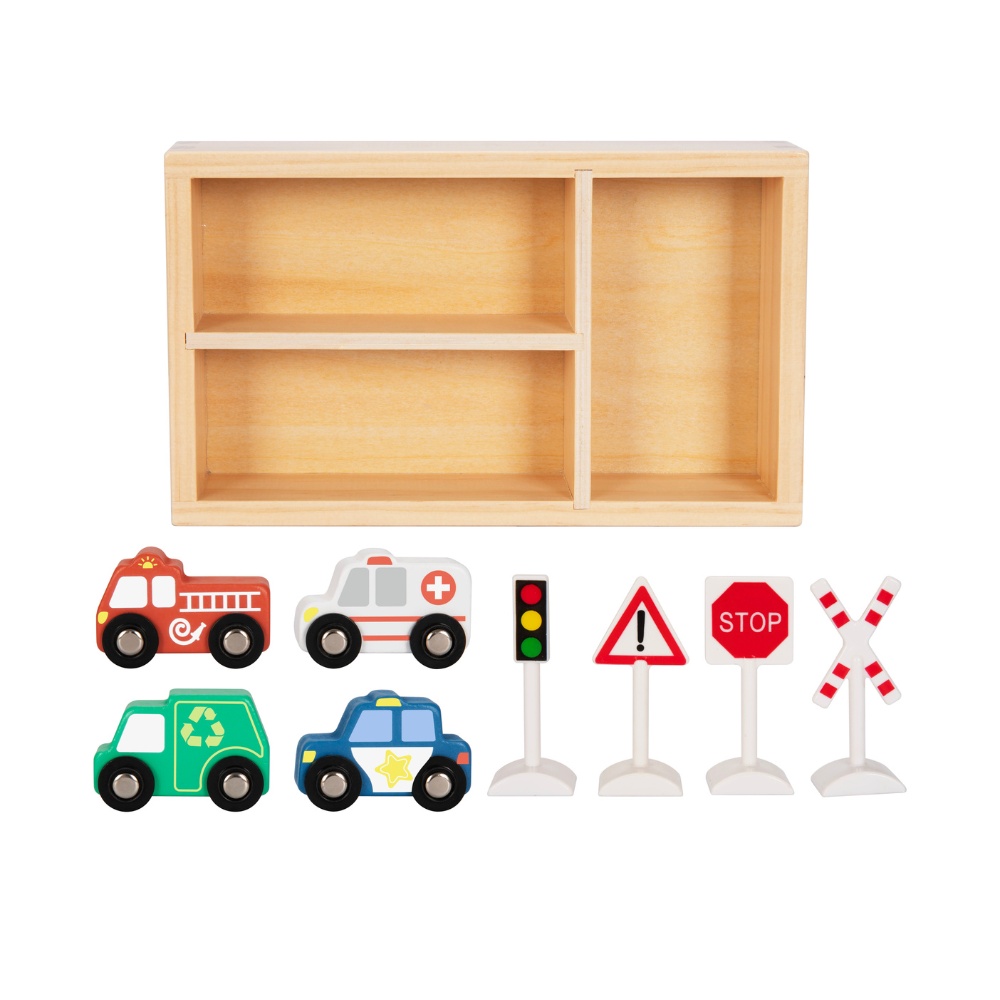 hi Pando - Magnetic Train Set - City Vehicle - 9pcs - Image 2
