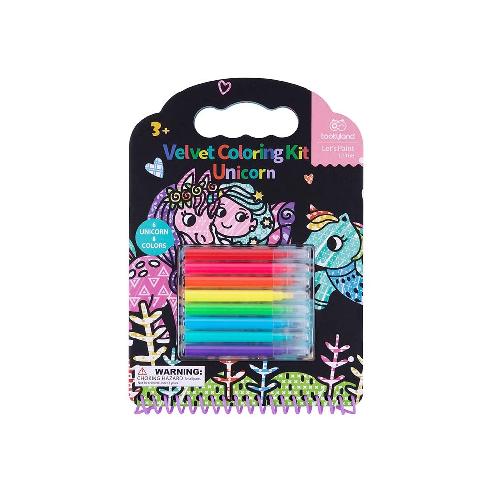 TookyToy - Velvet Coloring Kit - Unicorn - Image 6