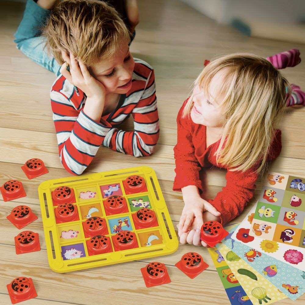 Quercetti - Fanta Memo Ladybug Memory Game - Nature-Themed Matching Cards for Kids - Image 5