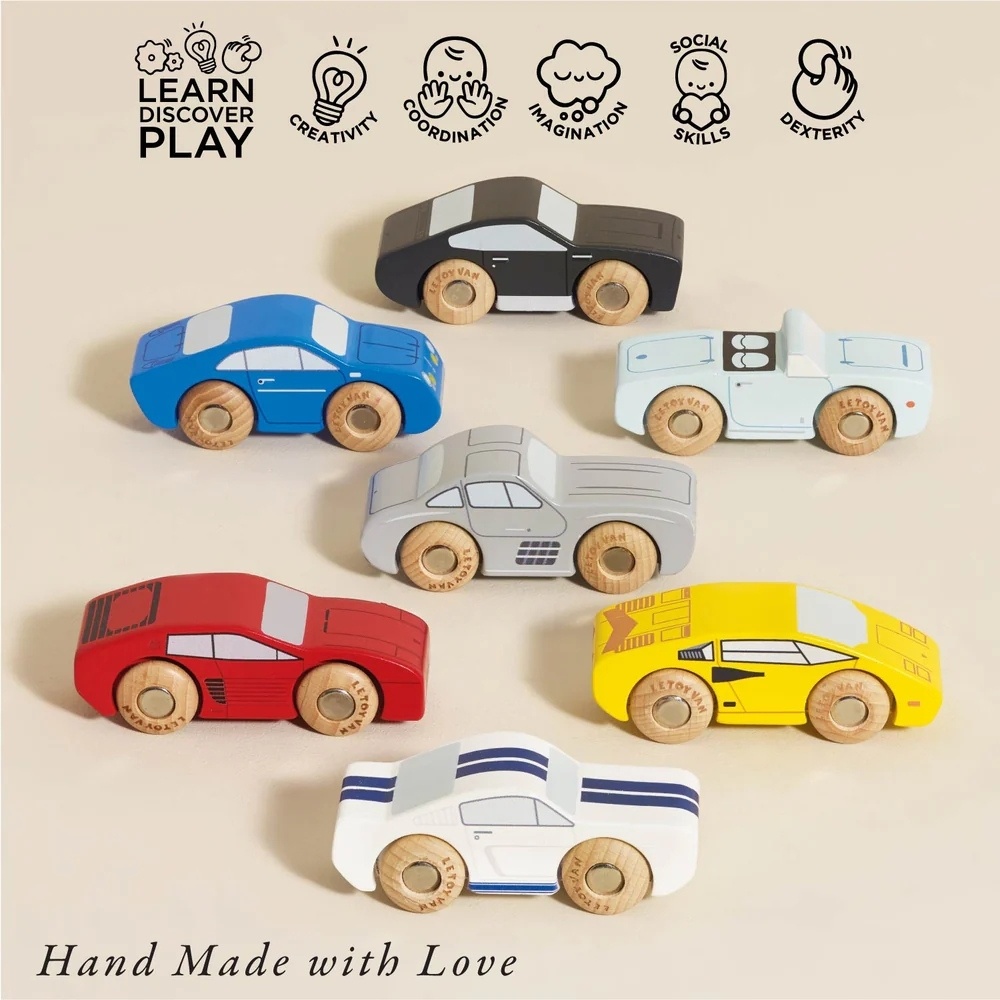 Le Toy Van - Wooden Classic Sports Toy Cars - Image 3