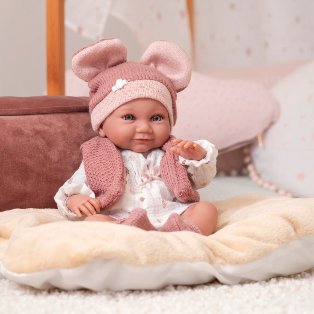 Llorens - Anatomically Correct Baby Girl Doll with Outfit & Cushion: Nica - 40cm - Image 5