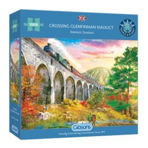 Gibsons - Crossing Glenfinnan Viaduct - 1000 Piece Jigsaw Puzzle