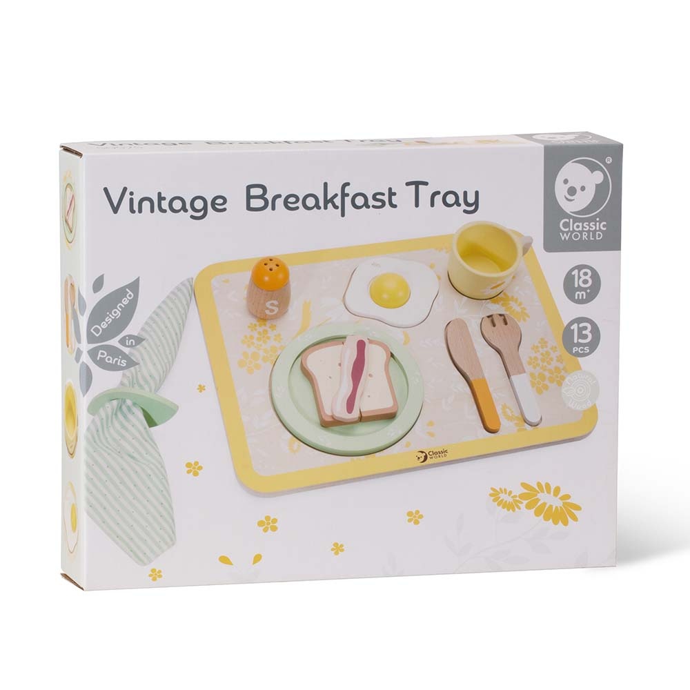 Classic World - Pretend & Play - Vintage Breakfast Tray - Image 8