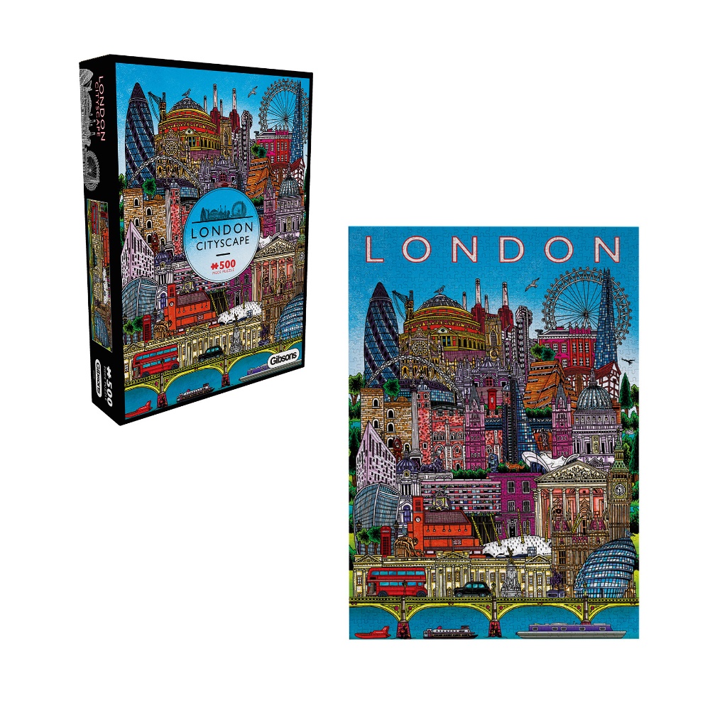 Gibsons - London Cityscape - 500 Piece Jigsaw Puzzle - Image 5