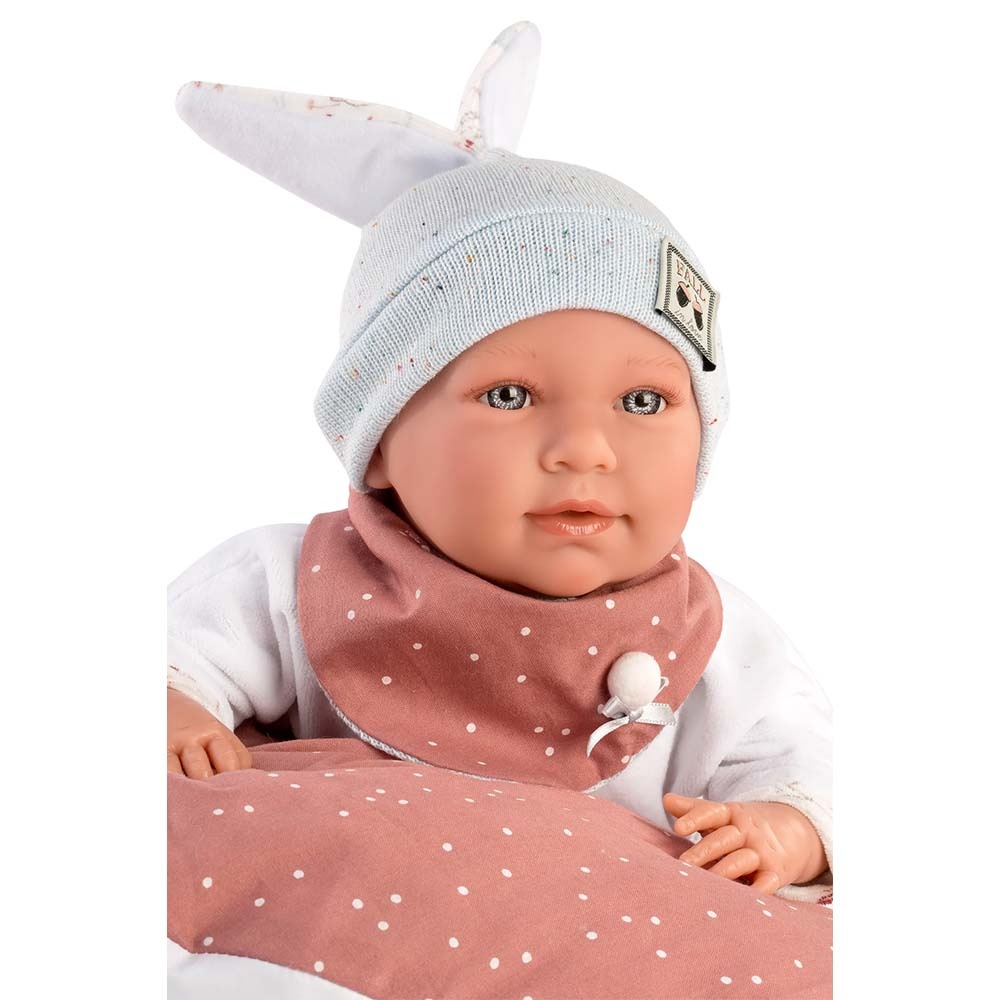 Llorens - Baby Girl Doll with Crying Mechanism Clothing & Cushion: Mimi - 42cm - Image 2