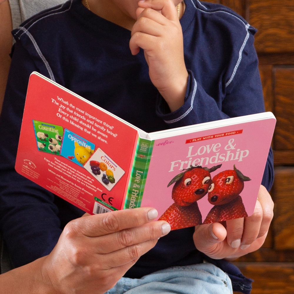 eeBoo - Play With Your Food Board Book - Love & Friendship - Early Learning Picture Book - Image 2