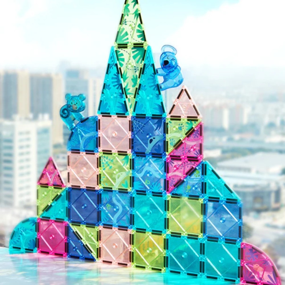 Mideer - Colourful Magnetic Tiles Building Set - Magical Jungle - 40pcs - Image 5