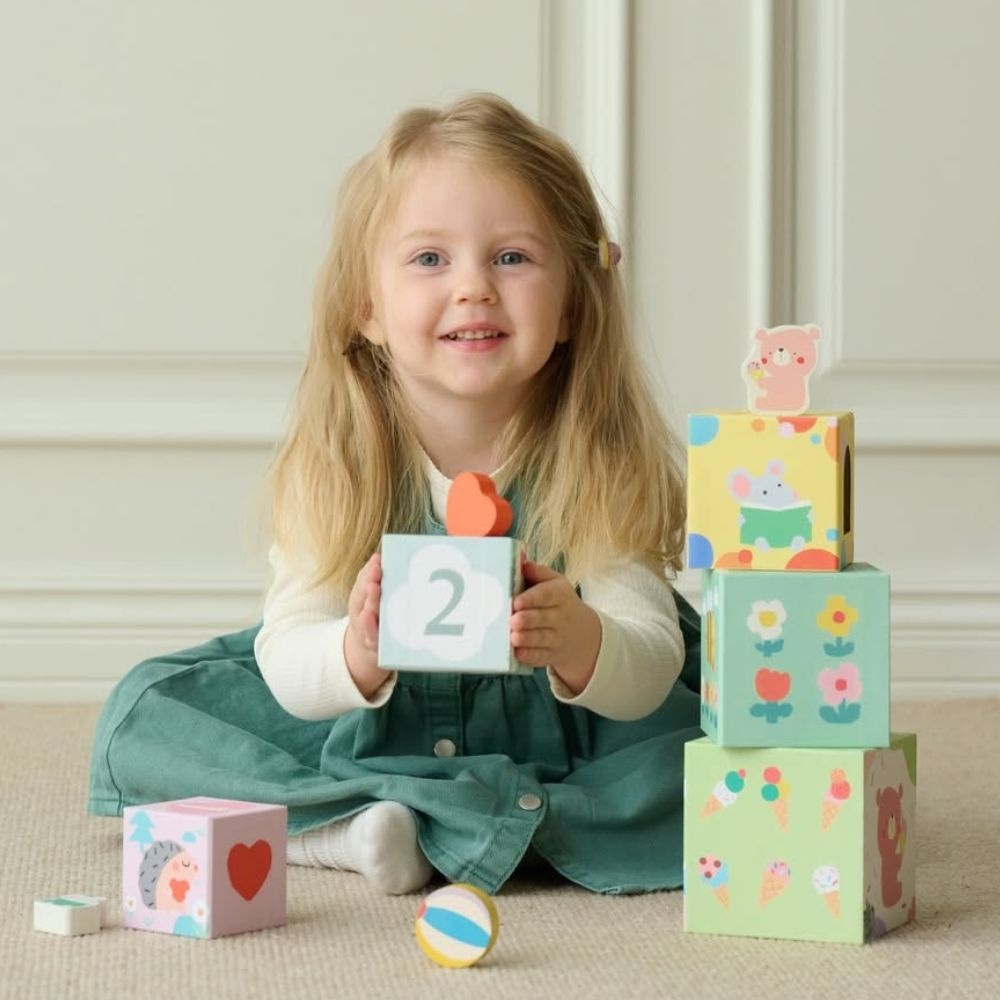 Classic World - Forest Stacking Cubes - Image 2