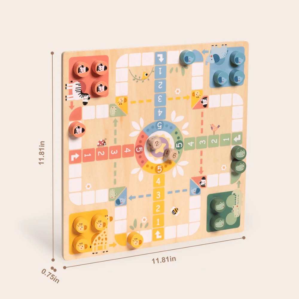 TookyToy - 2-in-1 Games - Ludo and Snakes & Ladders - Image 2