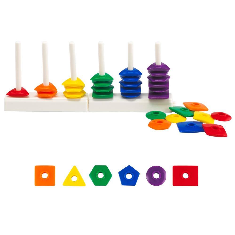 EDX Education - GeoFun Geometric Sorting Beads - Math Manipulatives Learning Set - Image 2