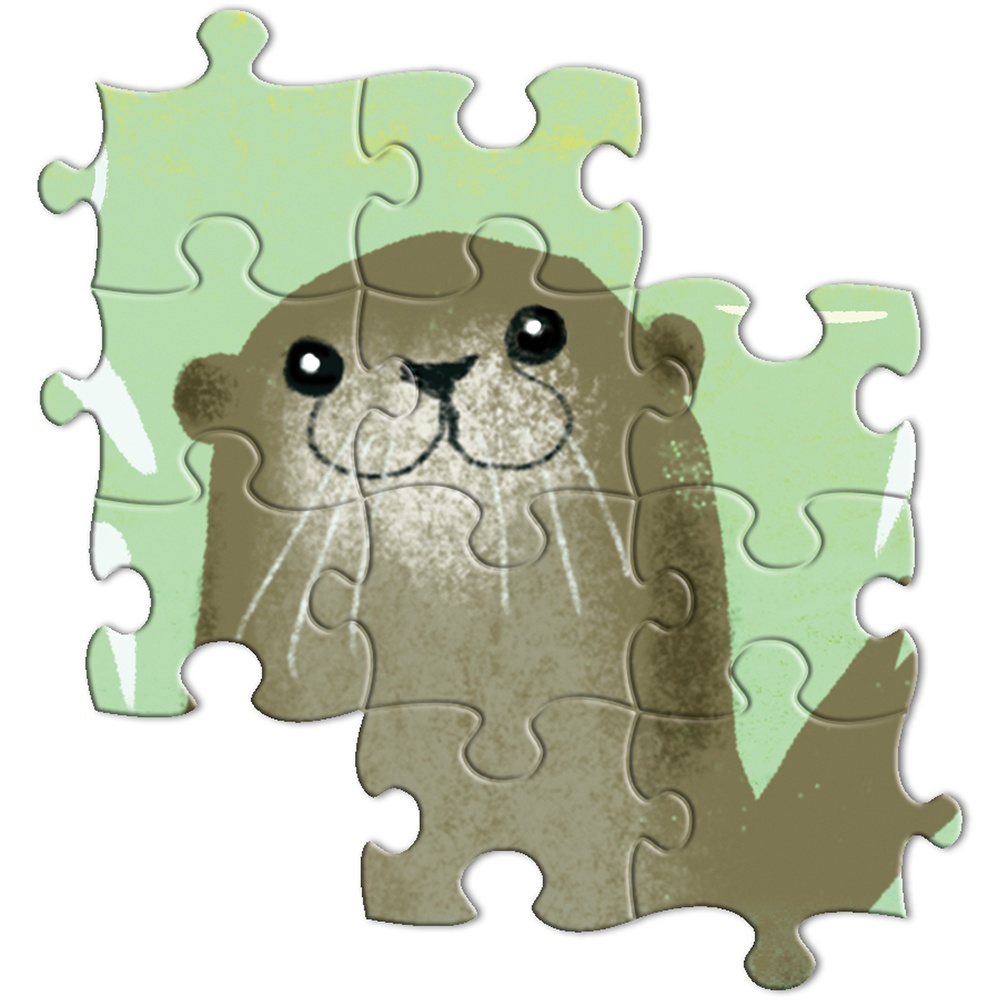 eeBoo - Otters 1000 Piece Puzzle - Image 2