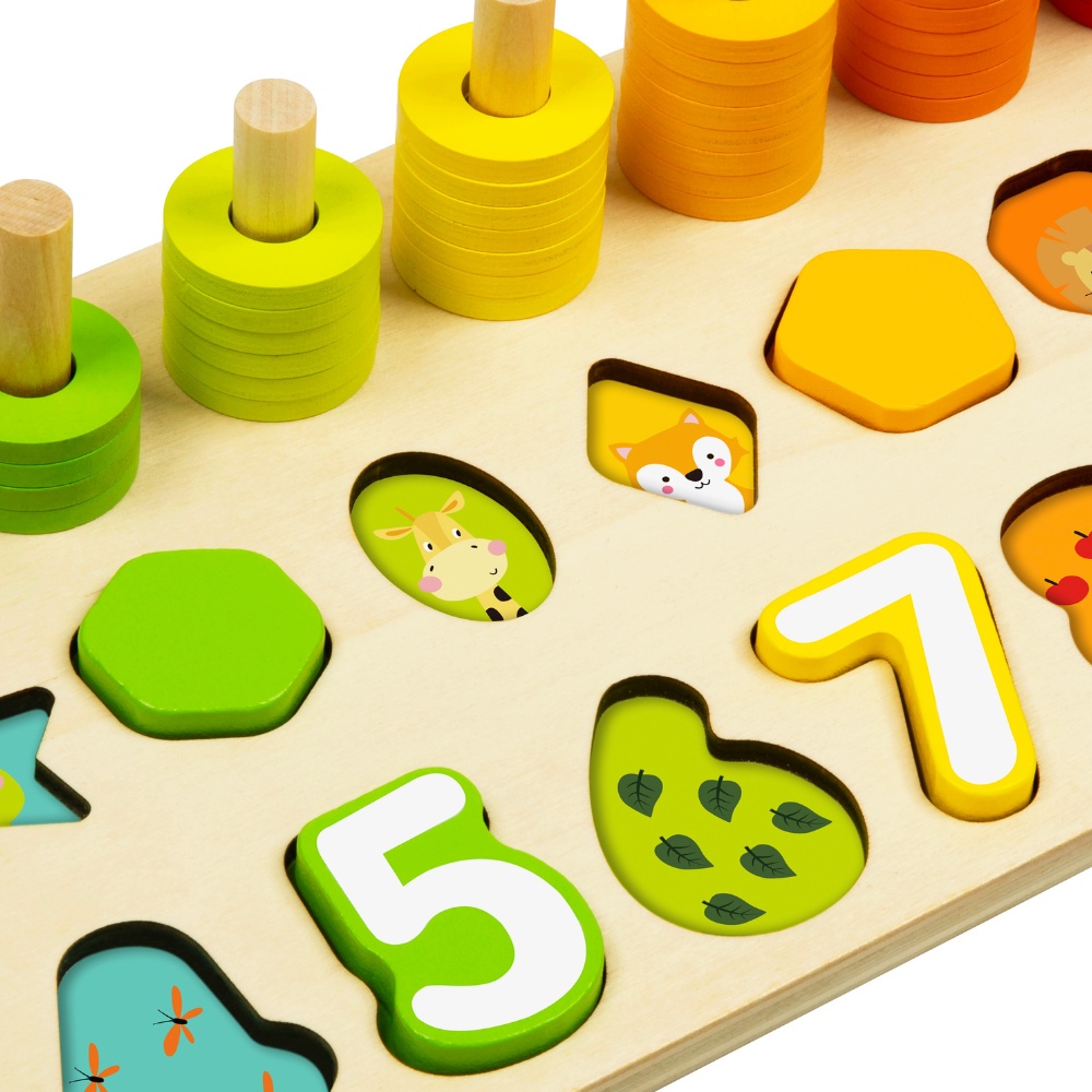 hi Pando - Wooden Counting Stacker - 75pcs - Image 2