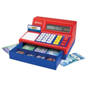 Learning Resources - Pretend & Play® Calculator Cash Register with Euro Currency