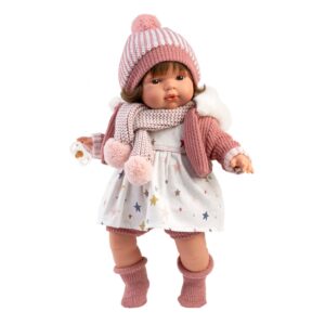 Llorens - Baby Girl Doll with Crying Mechanism, Outfit, & Accessories: Lola - 38cm