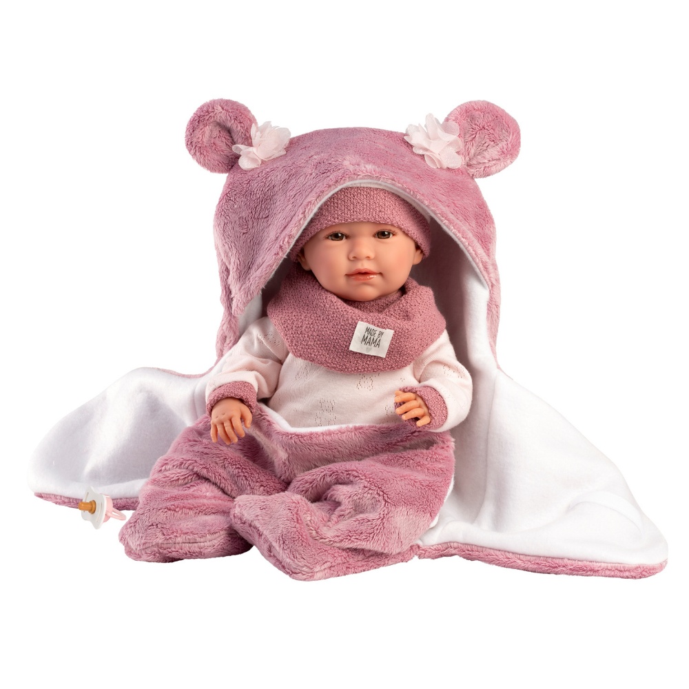 Llorens - Baby Girl Doll with Crying Mechanism, Clothing & Sleeping-bag: Mimi - 42cm - Image 9