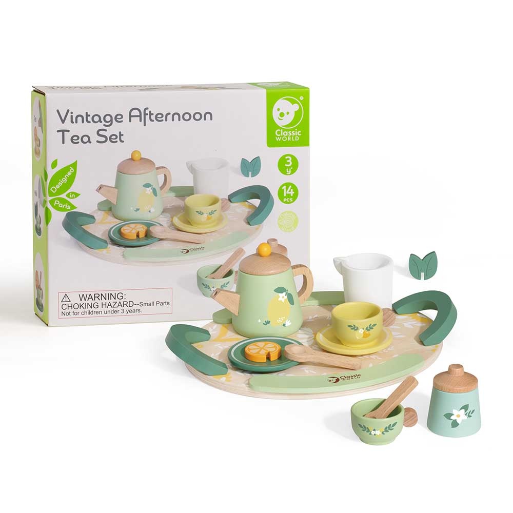 Classic World - Pretend & Play - Vintage Afternoon Tea Set - Image 7