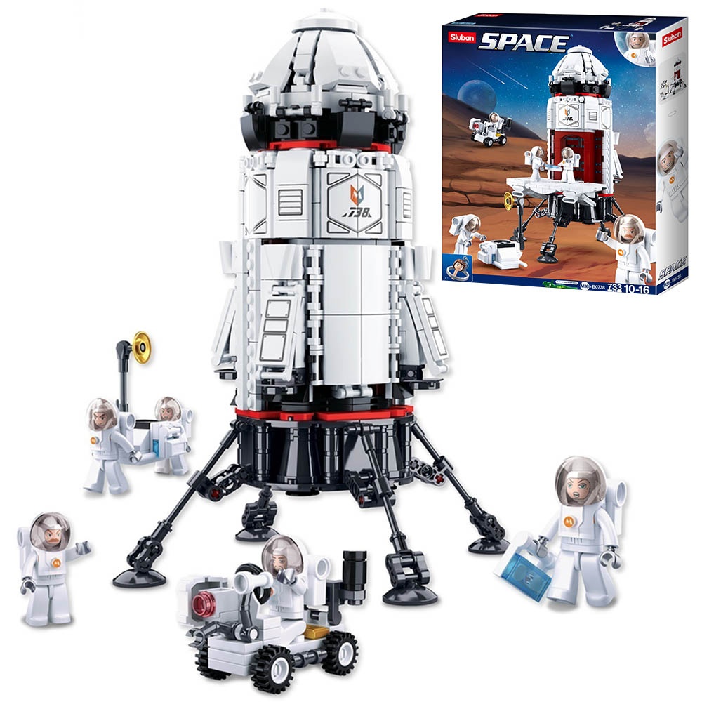 Sluban Building Set: Space - Rocket Base - 733pcs - Image 3