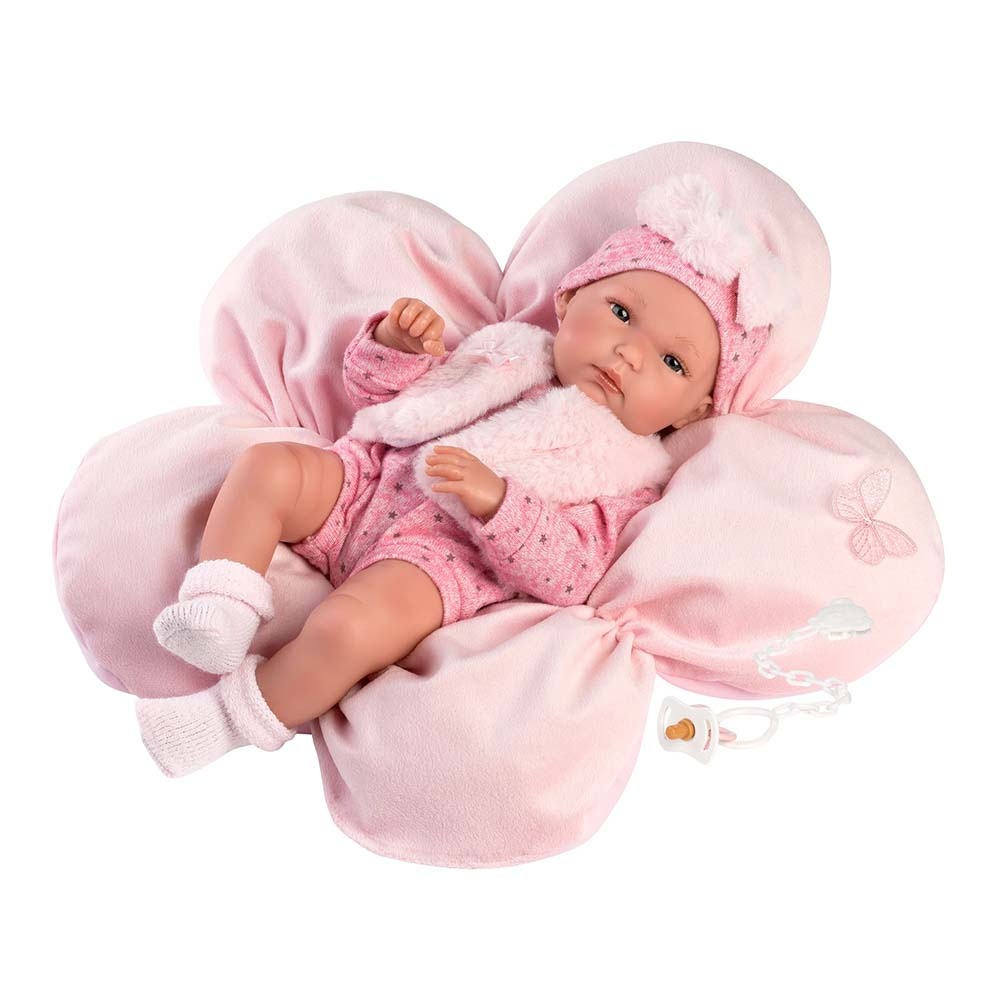Llorens - Anatomically Correct Baby Girl Doll with Clothing & Cushion: Bimba - 35cm - Image 4