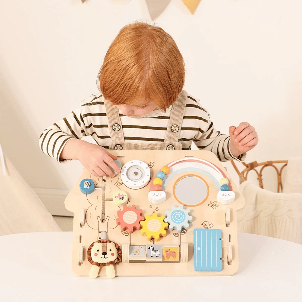 TookyToy - 2-in-1 Montessori Activity Busy Board - Image 4