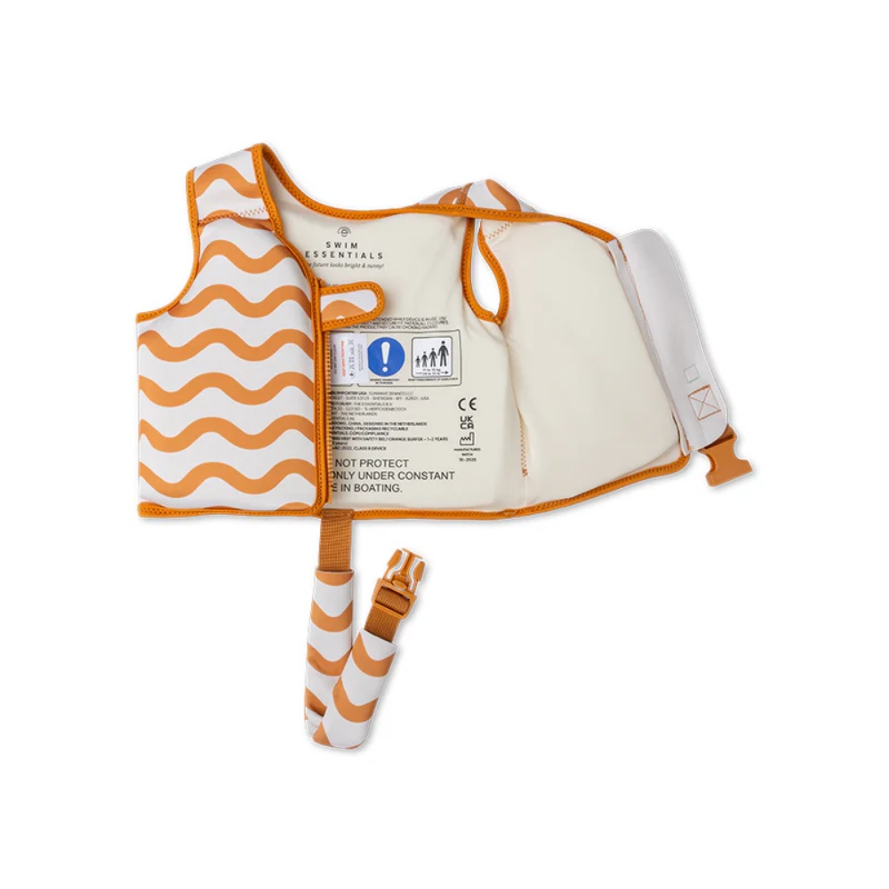 Swim Essentials - Swimming Vest - Flow Orange/White 3-6 Years - Image 4